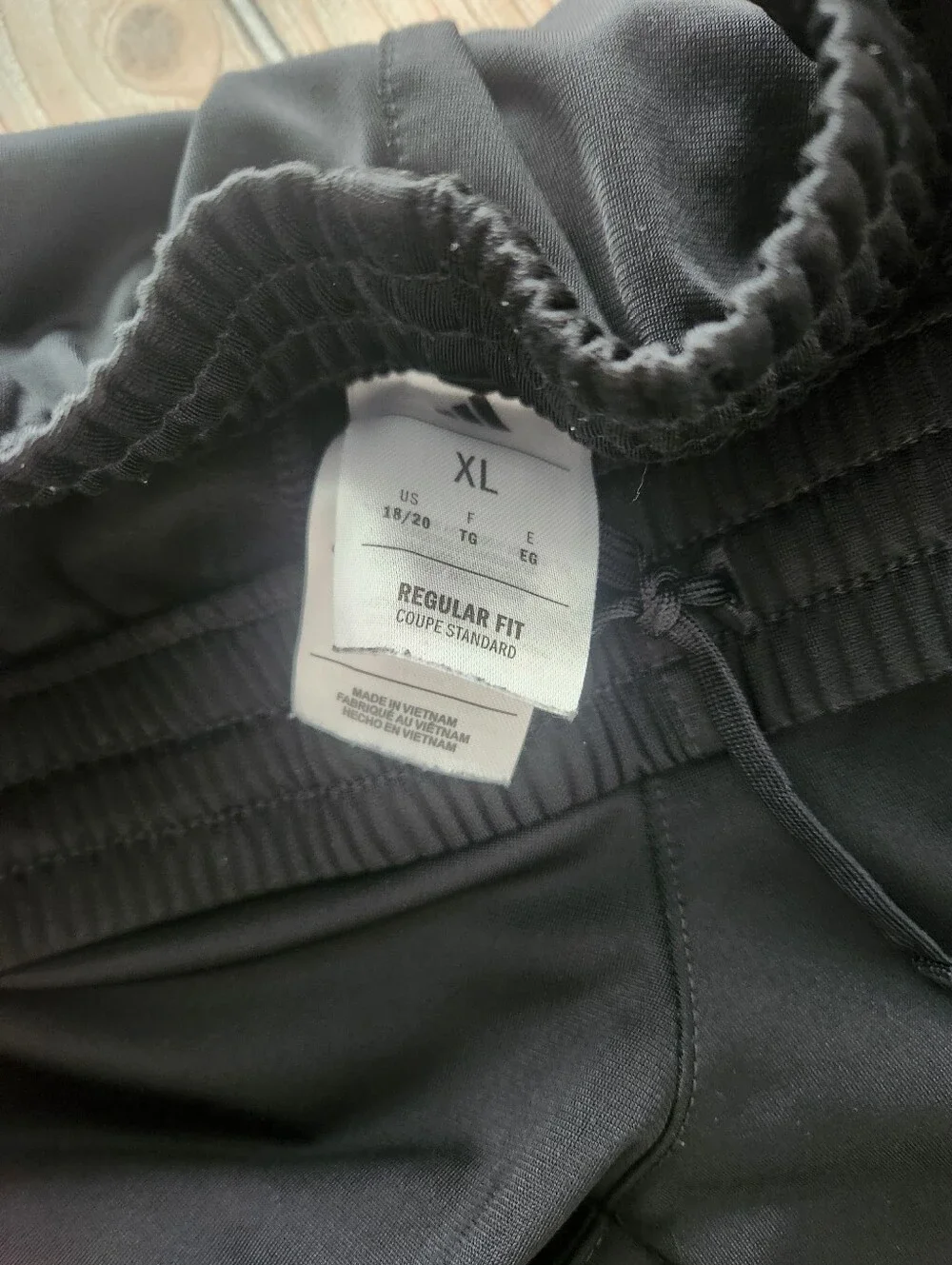 Adidas Kids Black Joggers with Red Side Stripes